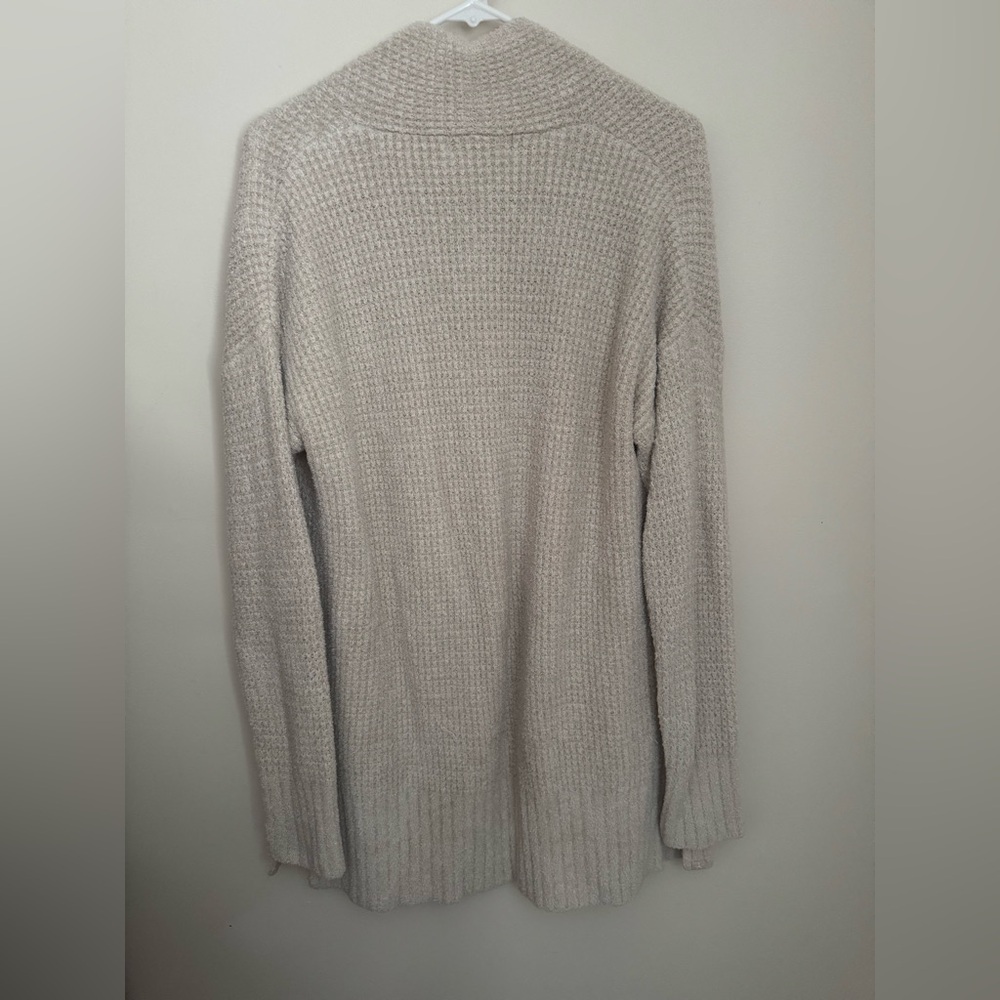 Barefoot Dreams CozyChic Lite Long Weekend Cardigan Women’s Size Large Tan Cozy - Picture 2 of 6